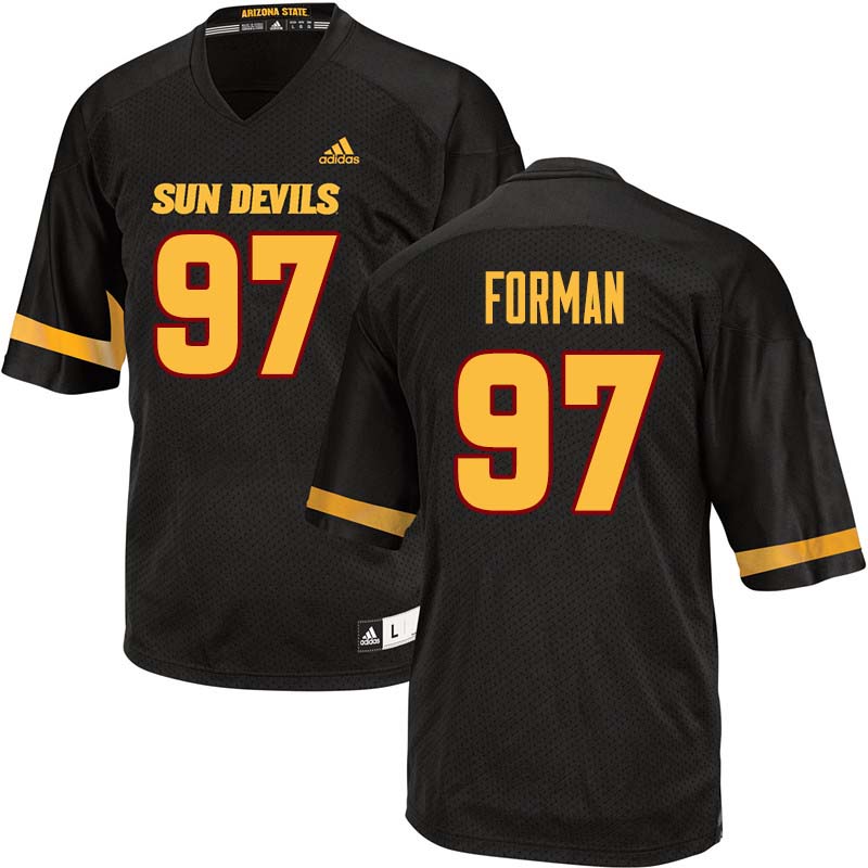 Men #97 Shannon Forman Arizona State Sun Devils College Football Jerseys Sale-Black - Click Image to Close